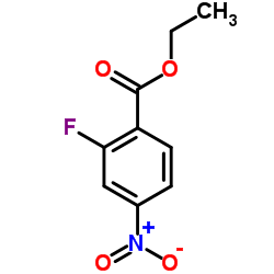 2-氟-4-硝基苯甲酸乙酯结构式
