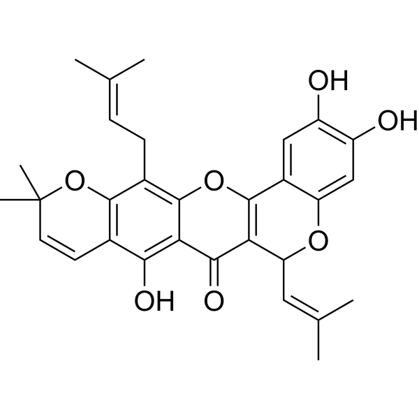 异叶波罗蜜环黄酮素结构式