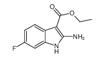 ethyl 2-amino-6-fluoro-1H-indole-3-carboxylate Structure