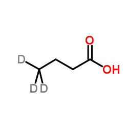 丁酸-4,4,4-d3结构式