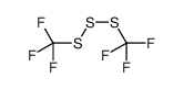 trifluoro-(trifluoromethyltrisulfanyl)methane Structure