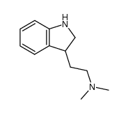2-(indolin-3-yl)-N,N-dimethylethanamine结构式
