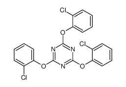 2,4,6-tris(2-chlorophenoxy)-1,3,5-triazine Structure