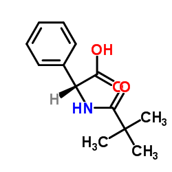 (R)-2-Phenyl-2-pivalamidoacetic acid Structure