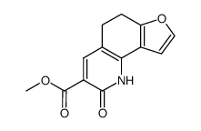 methyl 2-oxo-1,2,5,6-tetrahydrofuro[2,3-h]quinoline-3-carboxylate结构式