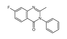 7-fluoro-2-methyl-3-phenylquinazolin-4-one Structure