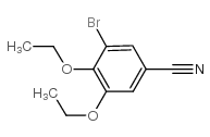 3-BROMO-4,5-DIETHOXY-BENZONITRILE structure