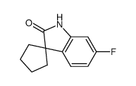 6'-fluorospiro[cyclopentane-1,3'-indolin]-2'-one结构式