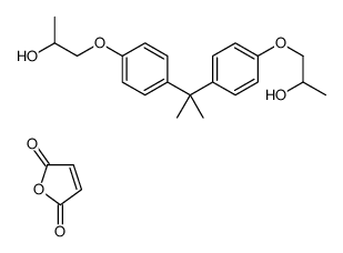 丁烯二酸酐与1,1’-[(亚异丙基)双(4,1-亚苯氧基)]-双[2-丙醇]的聚合物结构式
