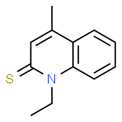 2(1H)-Quinolinethione,1-ethyl-4-methyl-结构式