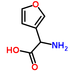 2-氨基-2-(呋喃-3-基)乙酸结构式