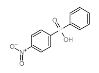 Phosphinic acid, (p-nitrophenyl)phenyl- Structure