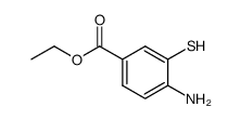 Benzoic acid, 4-amino-3-Mercapto-, ethyl ester Structure