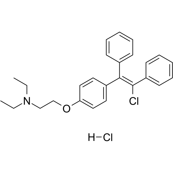 Clomiphene hydrochloride structure