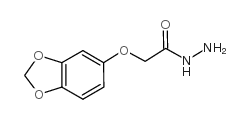 2-(1,3-苯并二氧代-5-基氧基)乙酰肼结构式