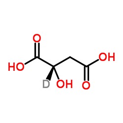 (2S)-2-Hydroxy(2-2H)butanedioic acid Structure