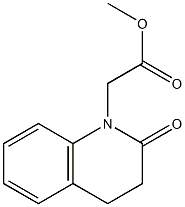 methyl 2-(2-oxo-3,4-dihydroquinolin-1(2H)-yl)acetate结构式