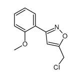 5-(chloromethyl)-3-(2-methoxyphenyl)-1,2-oxazole Structure