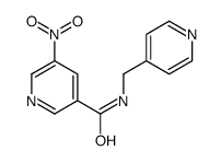 5-nitro-N-(pyridin-4-ylmethyl)pyridine-3-carboxamide结构式