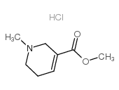 3-Pyridinecarboxylicacid, 1,2,5,6-tetrahydro-1-methyl-, methyl ester, hydrochloride (1:1) structure