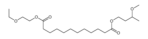 12-O-(2-ethoxyethyl) 1-O-(3-methoxybutyl) dodecanedioate结构式