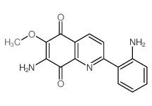 7-Amino-2-(2-aminophenyl)-6-methoxy-5,8-quinolinedione Structure