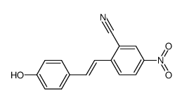 4'-hydroxy-4-nitro-stilbene-2-carbonitrile Structure