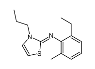 N-(2-ethyl-6-methylphenyl)-3-propyl-1,3-thiazol-2-imine Structure