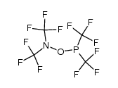 bis(trifluoromethyl)aminooxy-bis(trifluoromethyl)phosphine结构式