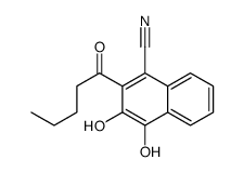 3,4-dihydroxy-2-pentanoylnaphthalene-1-carbonitrile Structure