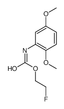 2-fluoroethyl N-(2,5-dimethoxyphenyl)carbamate结构式