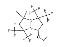 7-ethoxy-3,3-dimethyl-1,1,5,5-tetrakis-trifluoromethyl-tetrahydro-pyrazolo[1,2-a]pyrazole结构式