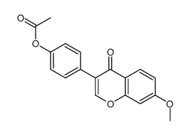 [4-(7-methoxy-4-oxochromen-3-yl)phenyl] acetate结构式