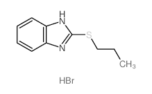 2-propylsulfanyl-1H-benzoimidazole Structure
