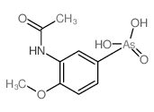 (3-acetamido-4-methoxy-phenyl)arsonic acid structure