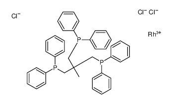 TRICHLORO[1,1,1-TRIS(DIPHENYLPHOSPHINOMETHYL)ETHANE]RHODIUM(III) Structure