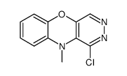 1-chloro-10-methyl-10H-benzo[b]pyridazino[4,5-e][1,4]oxazine结构式