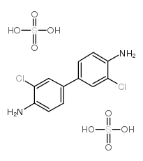 3,3'-dichlorobenzidine dihydrogen bis(sulphate)结构式