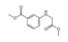 methyl 3-[(2-methoxy-2-oxoethyl)amino]benzoate Structure