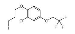 2-chloro-1-(3-iodopropoxy)-4-(2,2,2-trifluoroethoxy)benzene Structure