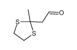 2-(2-methyl-1,3-dithiolan-2-yl)acetaldehyde结构式