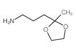 3-(2-Methyl-1,3-dioxolan-2-yl)-1-propanamine结构式