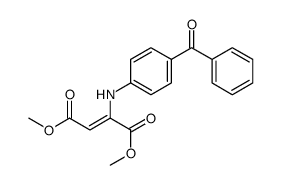 dimethyl 2-(4-benzoylanilino)but-2-enedioate Structure
