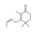 (Z)-3-(2-butenyl)-2,4,4-trimethylcyclohex-2-en-1-one Structure