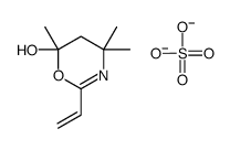 5,6-dihydro-4,4,6-trimethyl-2-vinyl-4H-1,3-oxazin-6-yl sulphate结构式
