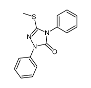 3-methylthio-1,4-diphenyl-Δ2-1,2,4-triazolin-5-one Structure