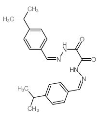 Ethanedioic acid,1,2-bis[2-[[4-(1-methylethyl)phenyl]methylene]hydrazide]结构式