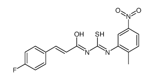 3-(4-fluorophenyl)-N-[(2-methyl-5-nitrophenyl)carbamothioyl]prop-2-enamide Structure