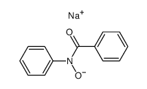 Sodium salt of N-benzoyl-N-phenylhydroxylamine Structure