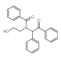 Benzamide, N-(2-hydroxyethyl)-N-(2-oxo-1,2-diphenylethyl)- Structure